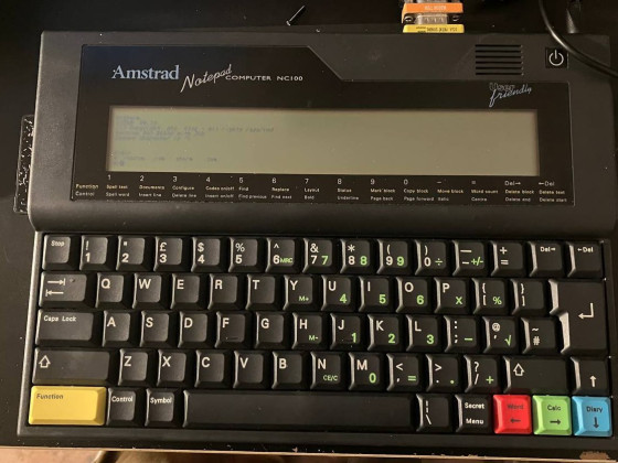 Amstrad NC100 mit installierten ZCN