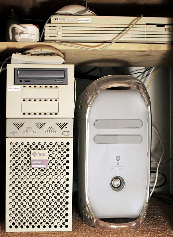 HP 9000, SUN Ultra 10, Apple Macintosh G4