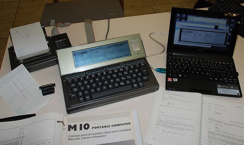 Olivetti M10 mit PL10 Plotter