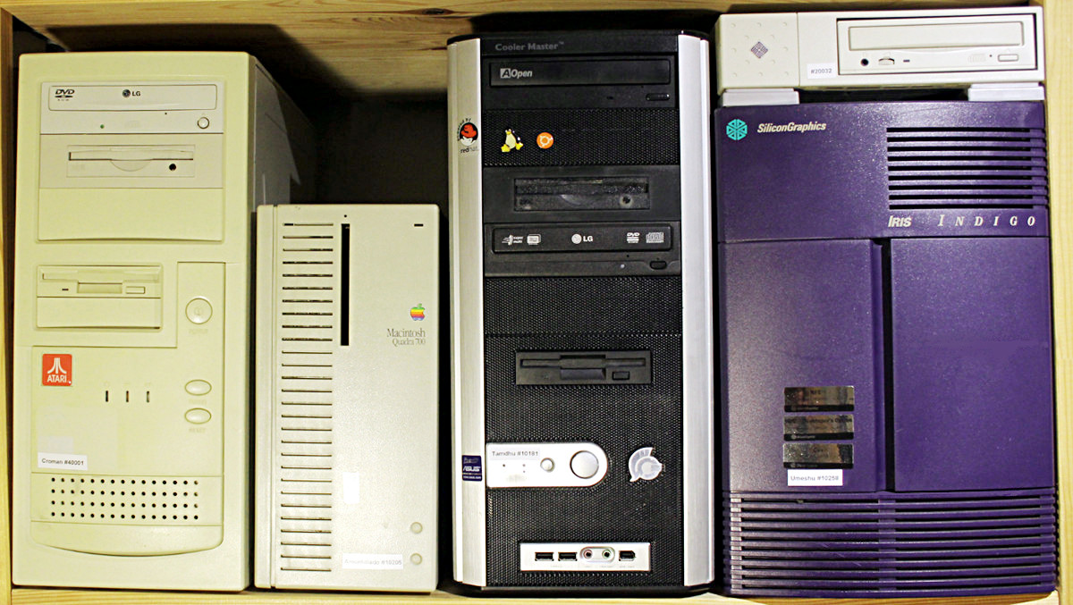 Atari Milan, Apple Macintosh Quadra 700, Noname-PC und SGI Iris Indigo