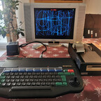 Enterprise128 mit Turbo Pascal Demo unter IS-Dos (CP/M)